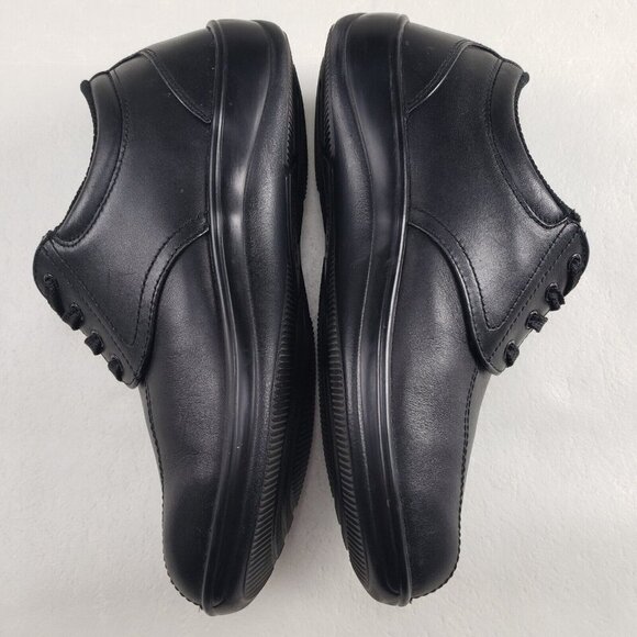 Orthofeet Lake Charles Lace Up Shoe Womens 7.5 B Black Leather Diabetic Orthotic - Picture 6 of 11